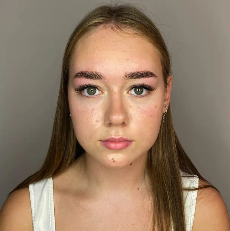 Наращивание ресниц пример 3